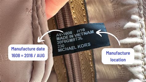 michael kors tasche seriennummer überprüfen|michael kors bag serial number lookup.